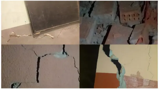 الزلزال يخلف أضرارا بأكبر ثانوية بدمنات ومصير مجهول ينتظر التلاميذ (صور)