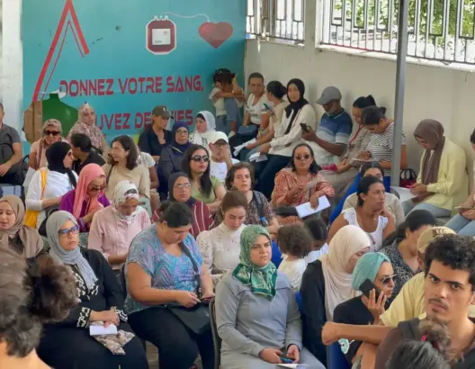 أزيد من 3 آلاف متبرع بالدم بالدار البيضاء لإنقاذ ضحايا الزلزال