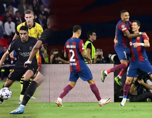 دوري الأبطال.. برشلونة يسحق “أنتويرب” وحكيمي يساهم في فوز “باريس” أمام دورتموند