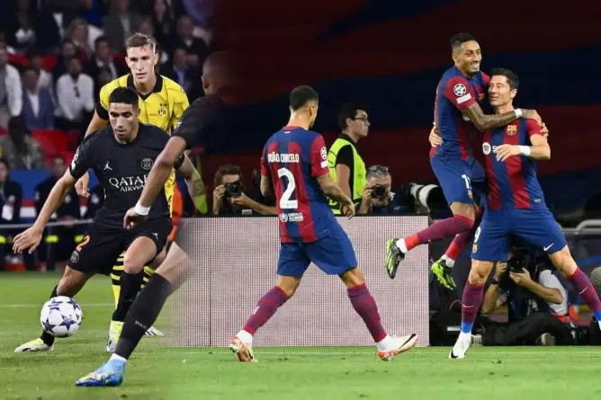دوري الأبطال.. برشلونة يسحق “أنتويرب” وحكيمي يساهم في فوز “باريس” أمام دورتموند