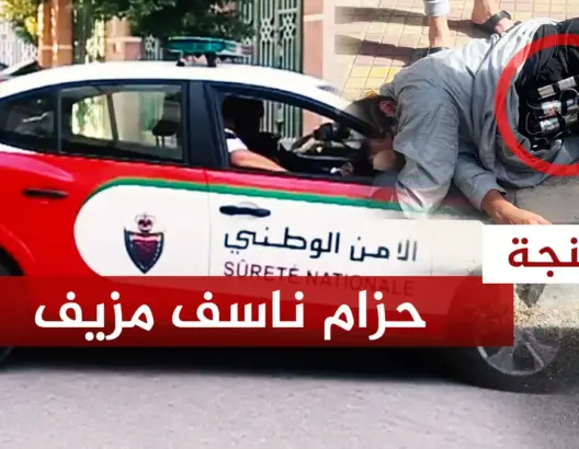 شخص يحاول السطو على بنك بواسطة حزام ناسف مزيف بطنجة