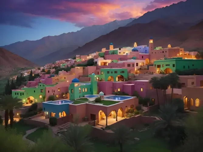 هكذا يتخيل الذكاء الاصطناعي إعادة إعمار المناطق الجبلية التي ضربها الزلزال بإقليم الحوز