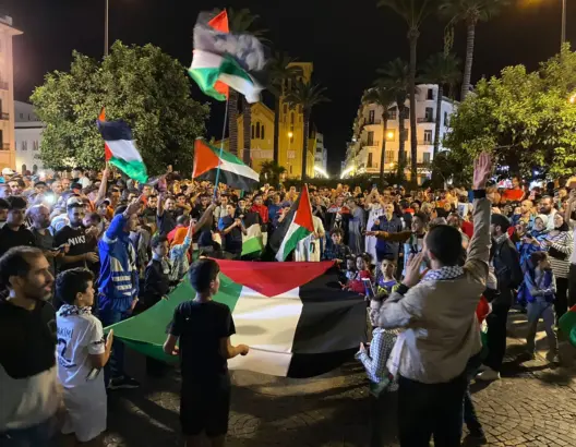 تطوان تتضامن مع فلسطين