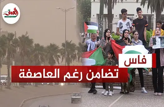 فاسيون يتضامنون مع غزة رغم العاصفة