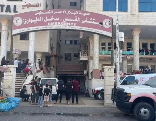 تهديد بقصف مستشفى القدس بغزة ..ومديره: لدينا 14 ألف مريض ونازح