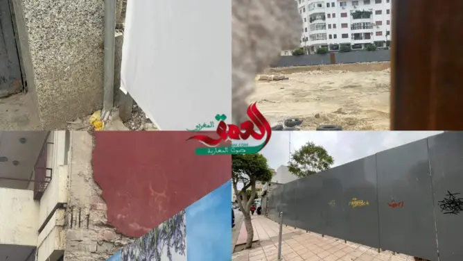 أشغال ورش وسط طنجة تثير غضب واحتجاج السكان.. ومسؤول يوضح (صور)