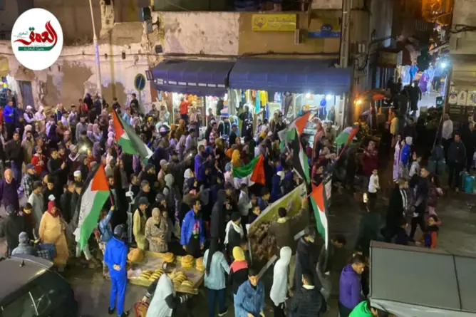 ساكنة أزمور تتضامن مع غزة في مسيرة شعبية