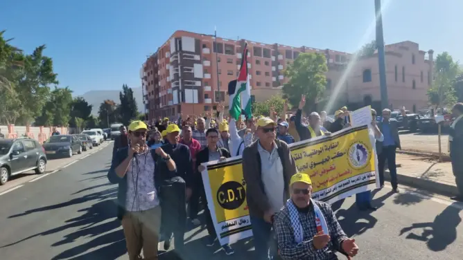 الكنفدراليون يحتجون ضد النظام الأساسي ببني ملال