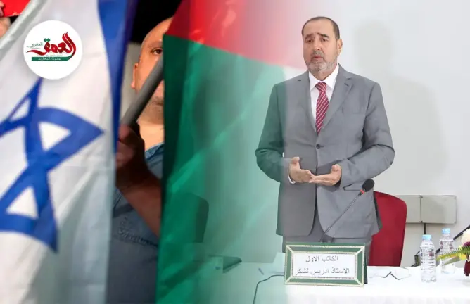 وصف إسرائيل بالفاشية.. لشكر: الأنظمة العربية الفاسدة اختفت وراء قضية فلسطين ولا حل إلا حل الدولتين