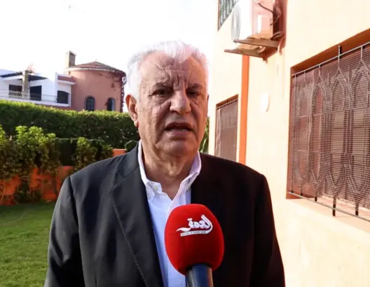 السفير الفلسطيني لدى المملكة المغربية، جمال الشوبكي بمقر الاتحاد المغربي للشغل