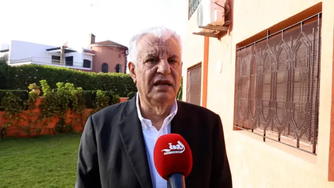 السفير الفلسطيني لدى المملكة المغربية، جمال الشوبكي بمقر الاتحاد المغربي للشغل
