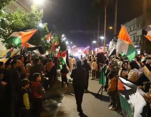 أزيد من 110 مظاهرات بالمغرب في يوم واحد دعما للمقاومة الفلسطينية ورفضا للتطبيع