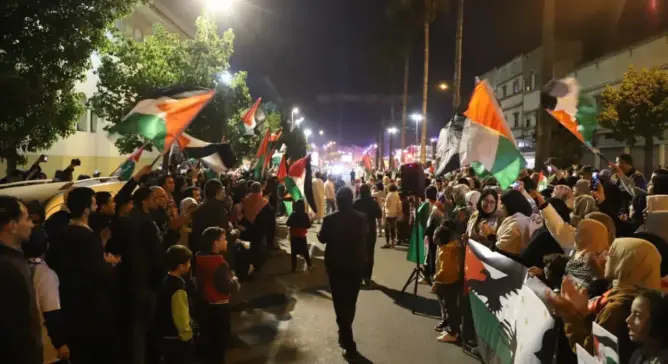 أزيد من 110 مظاهرات بالمغرب في يوم واحد دعما للمقاومة الفلسطينية ورفضا للتطبيع