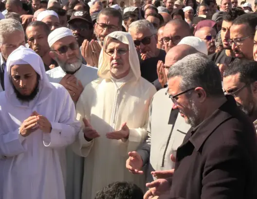 تشييع جثمان شقيق سعد الدين العثماني بإنزكان