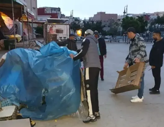 طنجة.. حملة واسعة لتحرير الملك العام بمسنانة (صور)