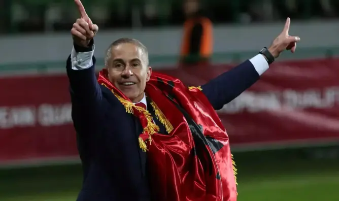مدرب ألبانيا: المغرب سيكون مرجعا لنا في “اليورو”.. وما قدمه في المونديال خيالي