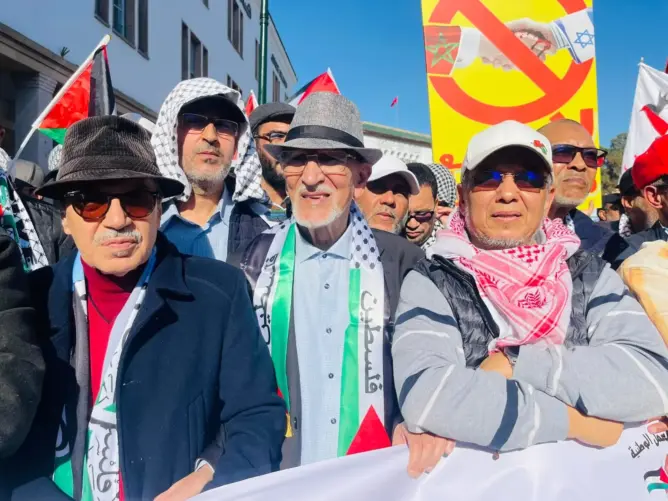 في الذكرى الثالثة للتطبيع.. مسيرة حاشدة بالرباط دعوة لإسقاطه ودعما للشعب الفلسطيني
