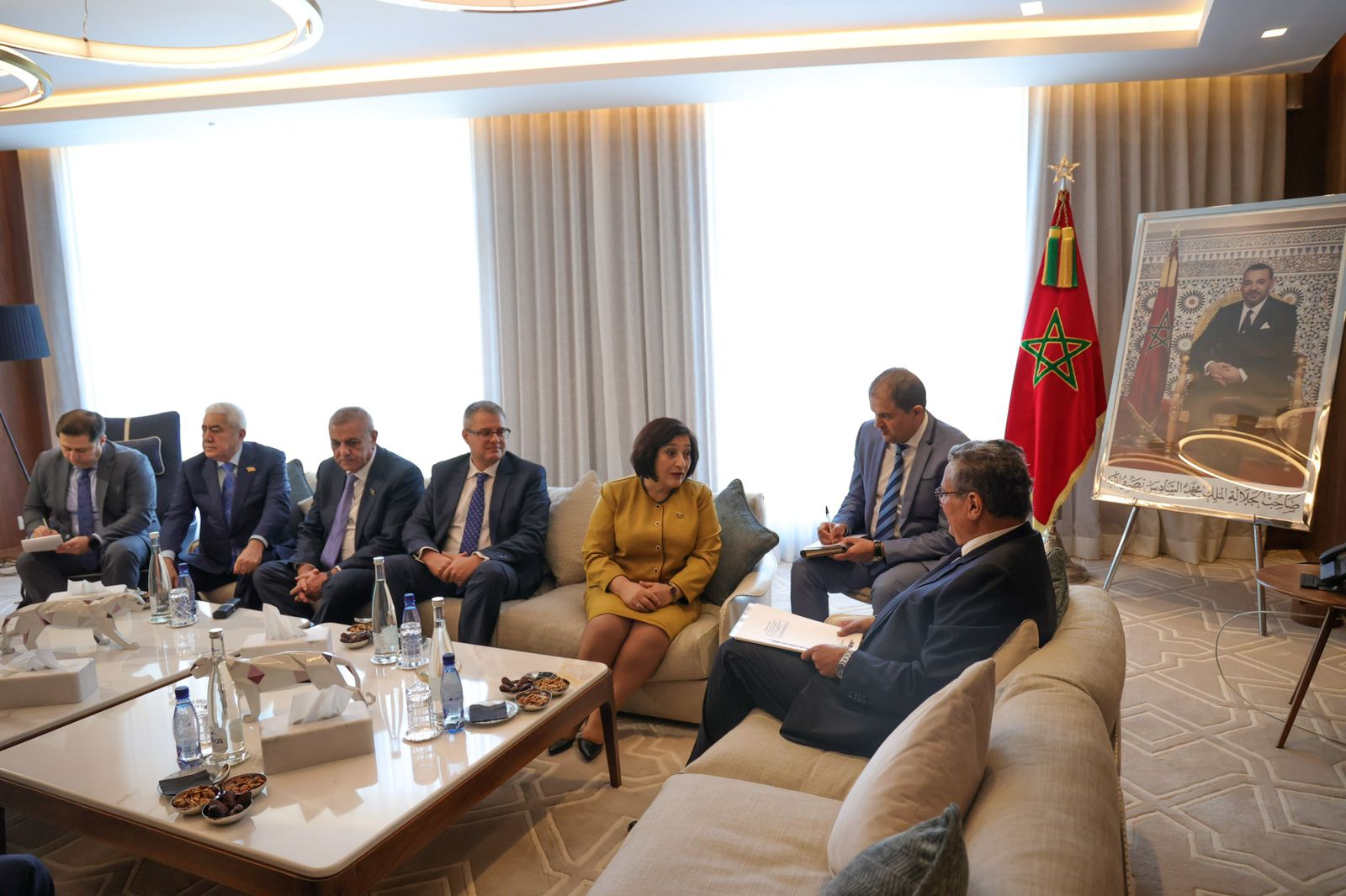 استقبل رئيس الحكومة عزيز أخنوش، الجمعة بالرباط، صاحبة غافاروفا Sahiba Gafarova، رئيسة الجمعية الوطنية لأذريبجان.