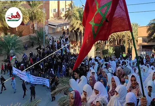 للجمعة السادسة.. الآلاف يحتجون بفجيج ضد خوصصة الجماعة المحلية لقطاع الماء
