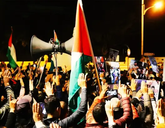 طنجاويون يؤدون قسم الوفاء لفلسطين ليلة رأس السنة