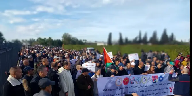 تنسيق نقابي يواصل احتجاجه في قطاع الماء ويعلن خوضه إضراب لـ9 أيام
