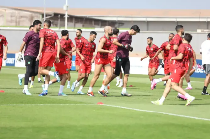بعناصر مكتملة.. المنتخب المغربي يختتم تحضيراته لمواجهة زامبيا