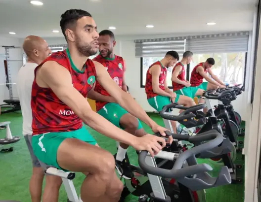 المنتخب المغربي يجري حصة خفيفة لإزالة العياء استعدادا لمواجهة زامبيا