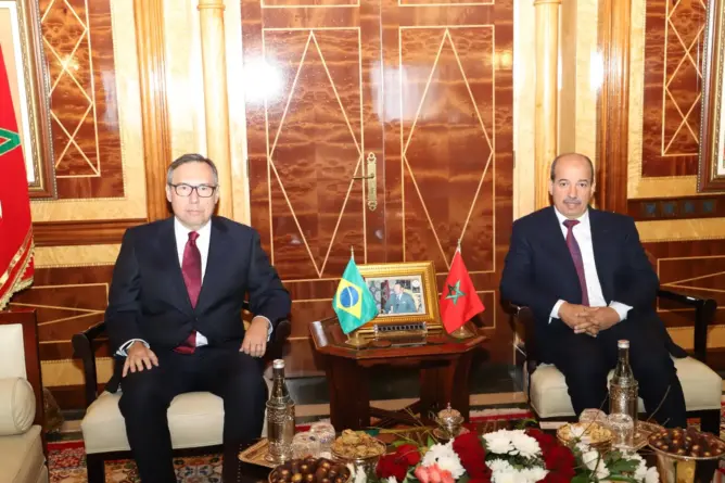 التبادل الحر بين البلدين يجمع رئيس المستشارين وسفير البرازيل بالمغرب
