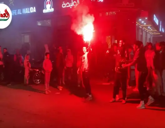 احتفالات بتأهل المغرب