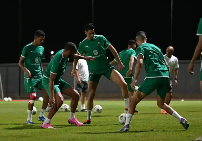 وسط غياب زياش وبوفال .. كتيبة الركراكي ترفع درجة استعداداتها لمواجهة جنوب إفريقيا