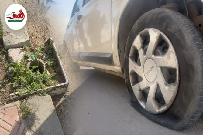 بالوعة تتسبب في حادثة سير
