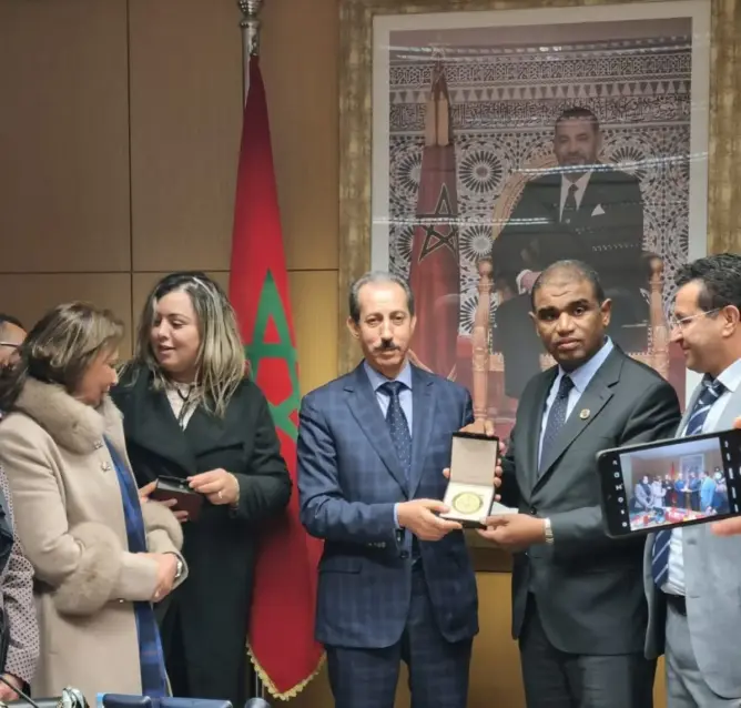 الداكي يستقبل أعضاء المكتب المركزي للودادية الحسنية للقضاة بعد انتخابهم