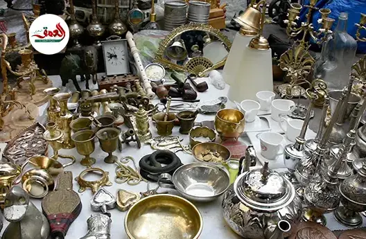 سوق “الدلالة” لبيع التحف النحاسية والفضية بفاس
