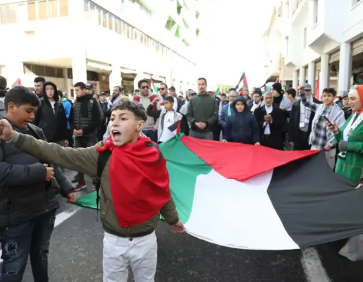 الآلاف يحتشدون وسط الرباط للتنديد بحرب الإبادة في غزة وللمطالبة بإسقاط التطبيع