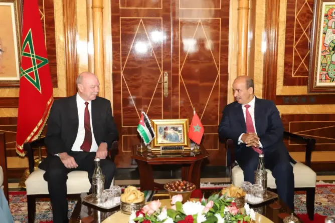 ميارة يستقبل نظيره الأردني ويشددان على تسريع وتيرة التعاون البرلماني