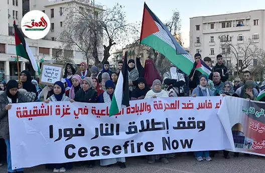 فاسيون يطالبون بوقف التطبيع وينددون بالعدوان على غزة