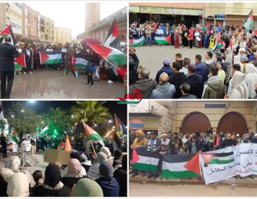 في اليوم الـ140 من عدوان غزة.. خروج أزيد من مائة مظاهرة بالمغرب في يوم واحد (صور)