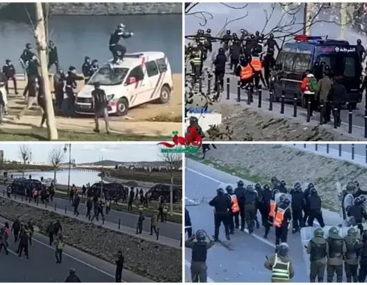 مطالب حقوقية بتنزيل أقصى العقوبات ضد مثيري الشغب بمباراة الماط والرجاء