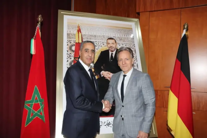 ناقشا التكوين والتدريب الثنائي.. الحموشي يستقبل نظيره الألماني بالرباط