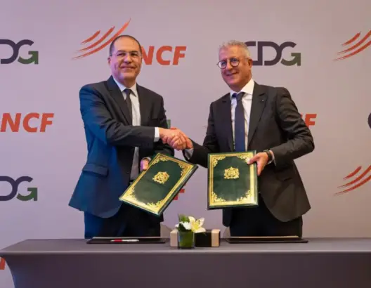 الإعلان عن شراكة دائمة بين ONCF وCDG في التمويل والتدبير العقاري والطاقات المتجددة