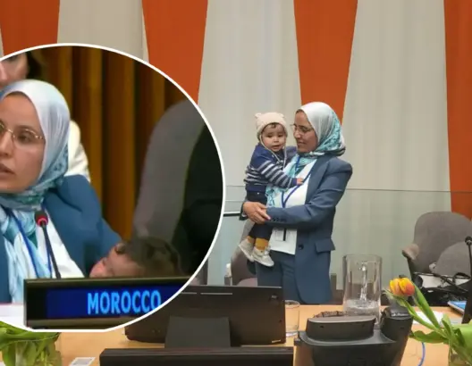 برلمانية مغربية تخلق الحدث باصطحاب رضيعها أثناء إلقاء مداخلة بمقر الأمم المتحدة بنيويورك