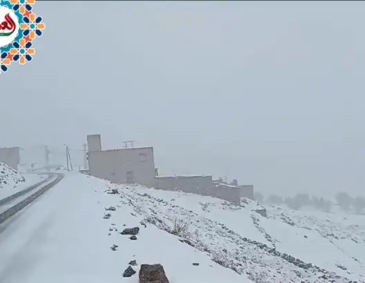 تساقطات ثلجية مهمة بآيت بوكماز