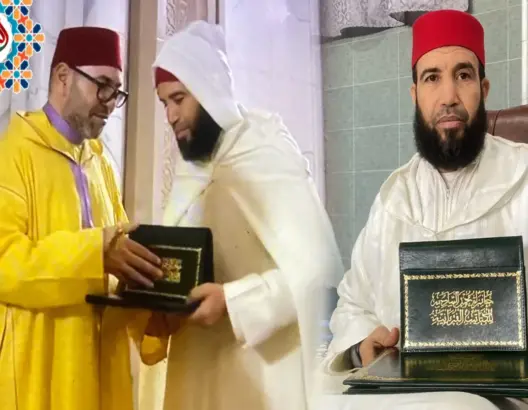 مع الفائز بجائزة الكتاتيب القرآنية