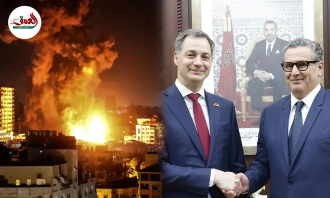 المغرب وبلجيكا يدعوان لوقف إطلاق النار بغزة