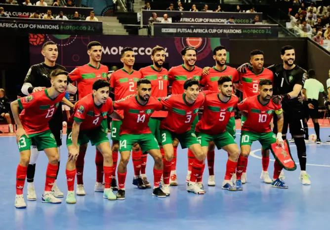 “أسود الفوتسال” يستعرضون قوتهم أمام زامبيا وينهون مجموعات “الكان” في الصدارة