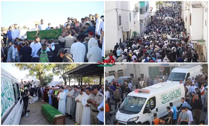 المئات يشيعون الأمين بوخبزة في جنازة مهيبة بتطوان بحضور شخصيات وطنية (صور)