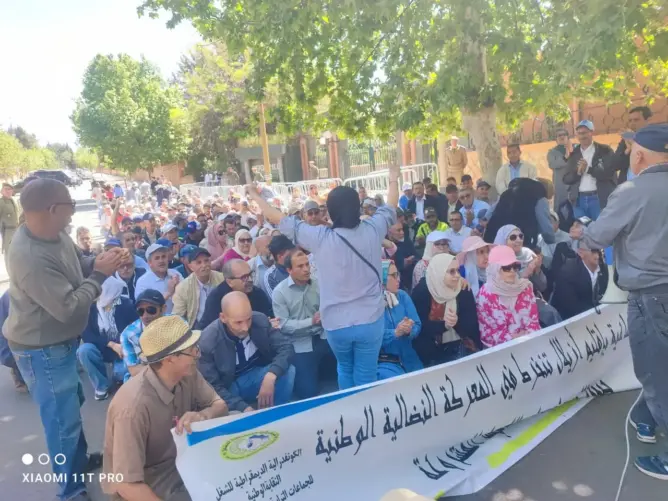 منع مسيرة احتجاجية يثير استياء تنسيق نقابي بأزيلال