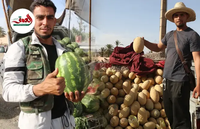 باعة متجولون يكشفون أثمنة "الدلاح" الزاݣوري و''السويهلة'' بمراكش ويؤكدون وجود الوفرة رغم ندرة المياه