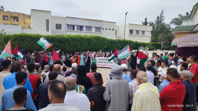 المغاربة يواصلون الاحتجاج دعما لغزة.. أزيد من 100 مظاهرة بعشرات المدن في يوم واحد (صور)