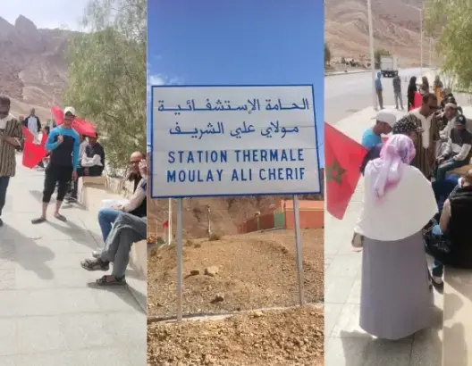 استمرار إغلاق “حامات مولاي علي الشريف” يثير احتجاجات بالريش
